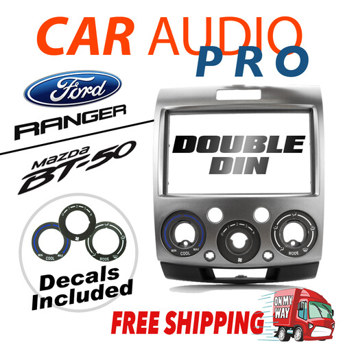-For Ford Ranger PK/PJ For Mazda BT-50 07-2011 Double-Din Fascia Facia Dash Kit