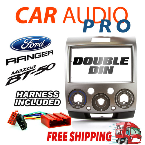 -For Ford Ranger PK/PJ For Mazda BT-50 07-2011 Double-Din Fascia Facia Dash Kit