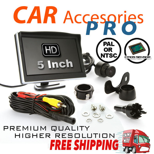 CAR REAR VIEW KIT for 12V Car 5" LCD MONITOR CMOS SENSOR REVERSING CAMERA 170° ANGLE