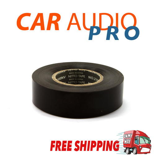 1 Roll 19mm x 20m PVC Electrical Insulation Tape Black Nitto lecky